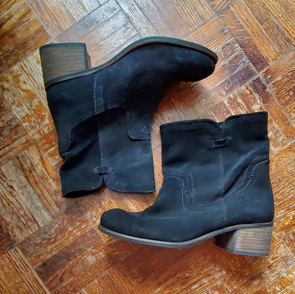 Black suede booties - Picture 9 of 10